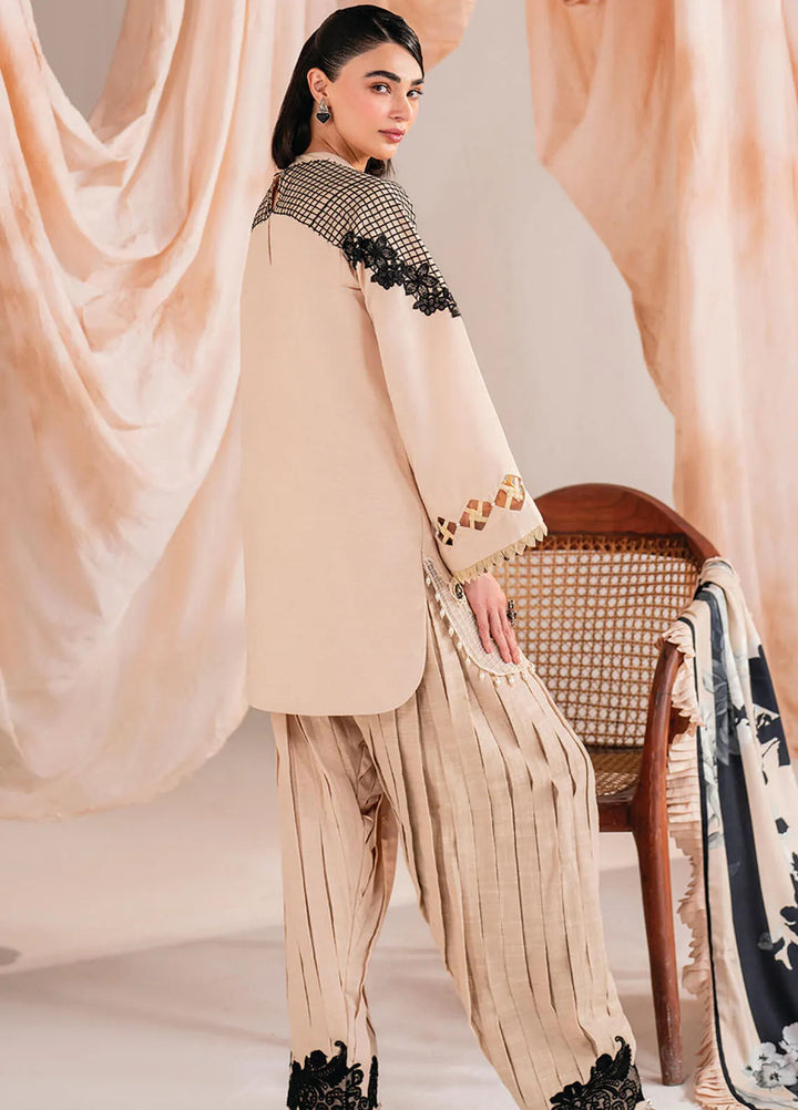 Meraki By Asifa And Nabeel Embroidered Khaddar Suit Unstitched 3 Piece AN24MW MW-13 Cascade - Winter Collection