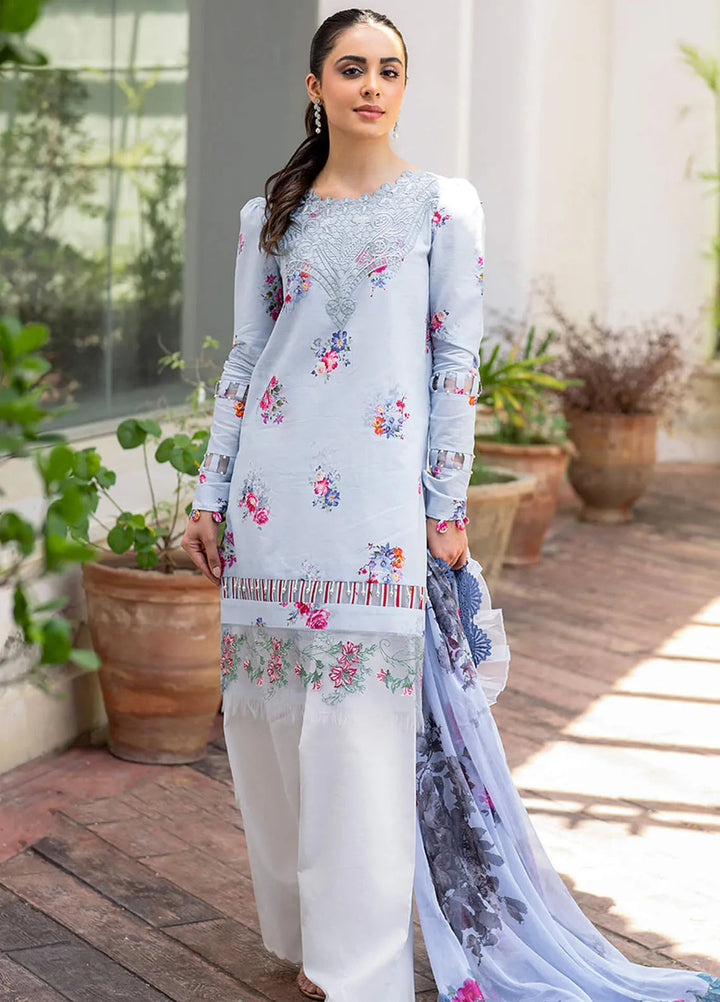 Meraki By Asifa and Nabeel Embroidered Lawn Suits Unstitched 3 Piece AN24M2 MK-03 Pankh - Summer Collection