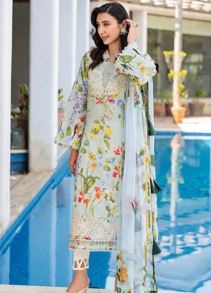 Meraki By Asifa and Nabeel Embroidered Lawn Suits Unstitched 3 Piece AN24M2 MK-04 Suroor - Summer Collection