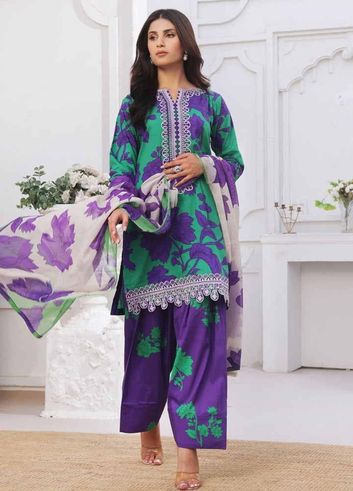 Midnight Murmurs By Feathers Pret Embroidered Lawn 3 Piece Suit Lavira