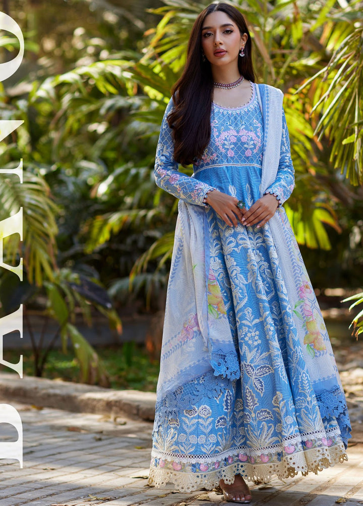 Mina Hasan Embroidered Lawn Suits Unstitched 3 Piece MNH25LL Baano - Festive Collection