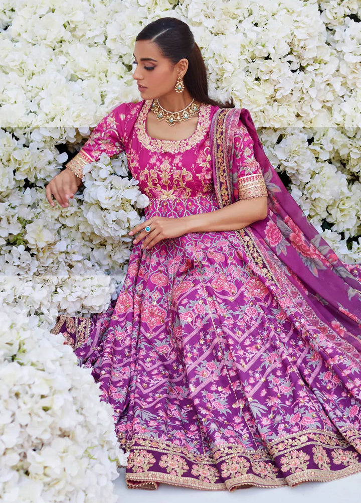 Mina Hasan Embroidered Raw Silk Suit Unstitched 3 Piece Nisha - Formal Collection