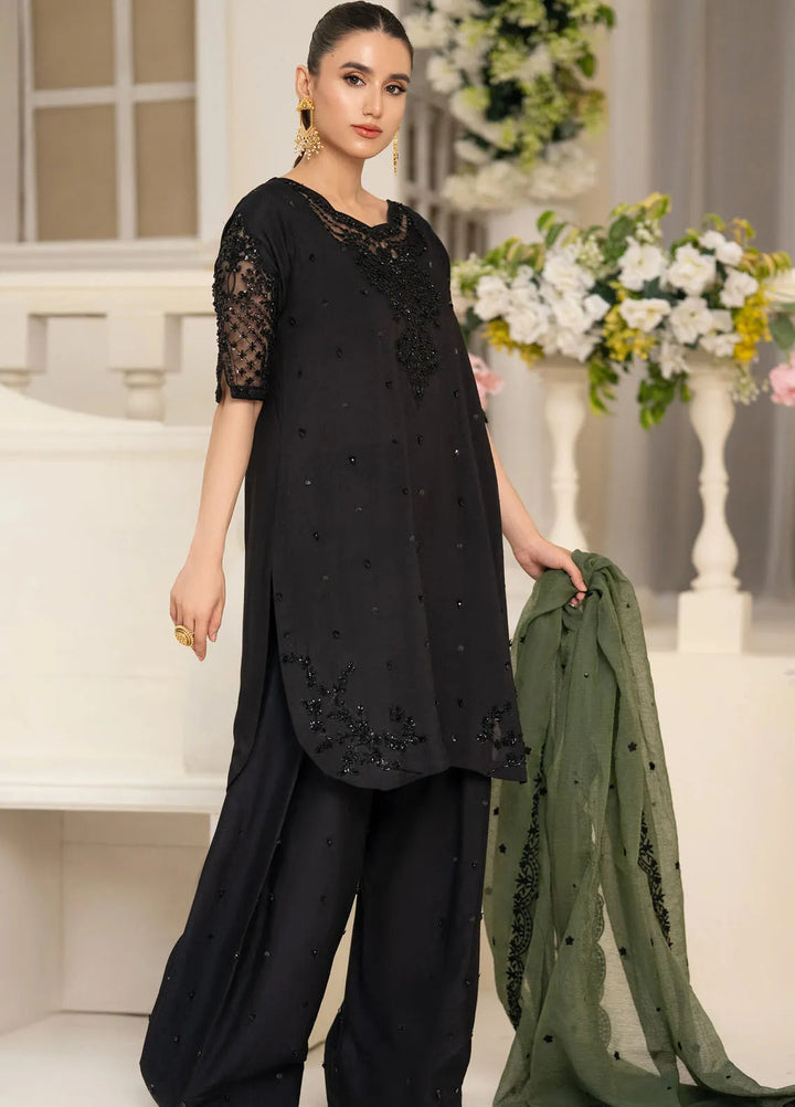 Minha by Miras Pret Embroidered Silk 3 Piece Veye