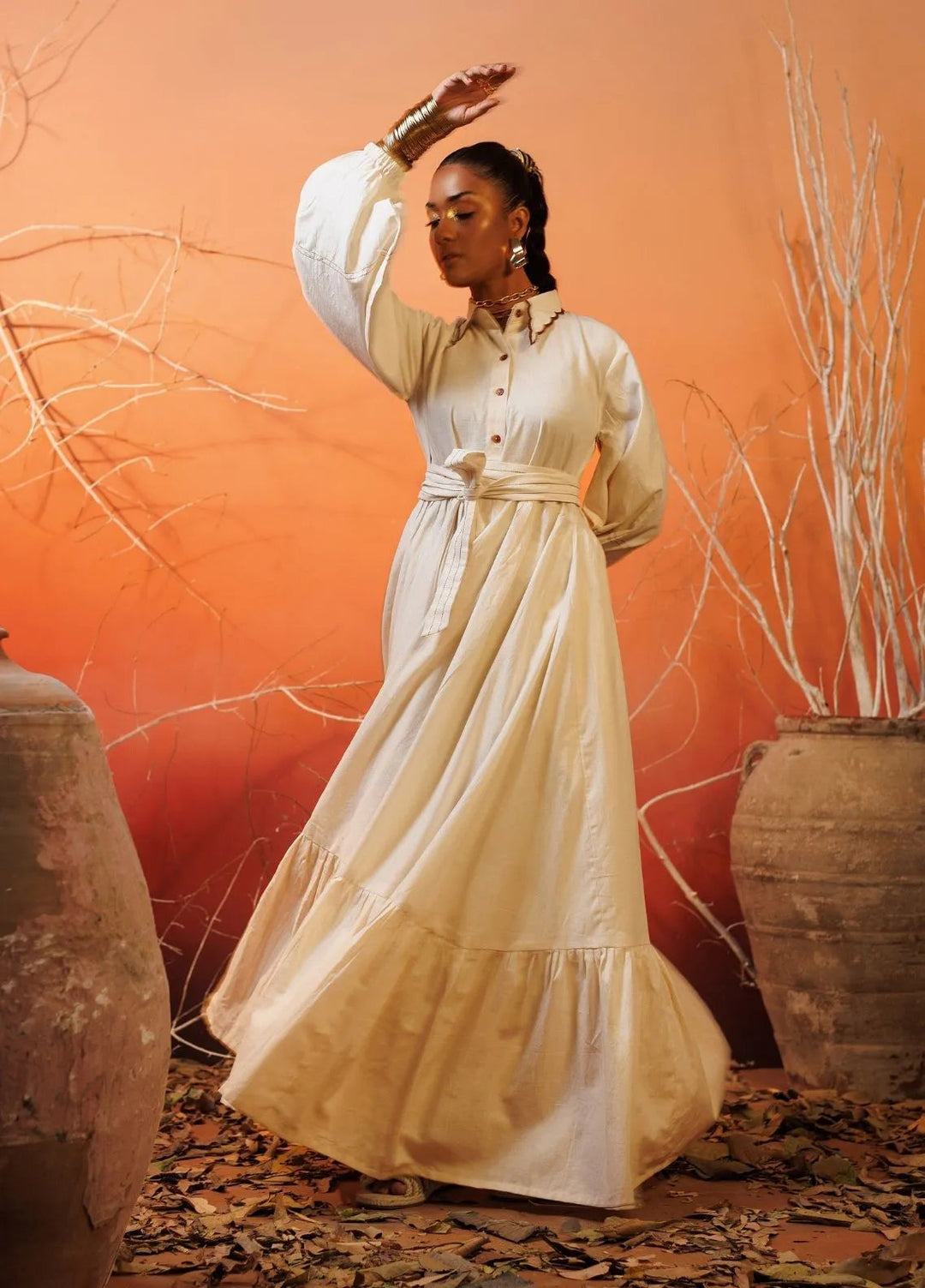 Minutiae Pret Printed Cotton Shirt Aurora