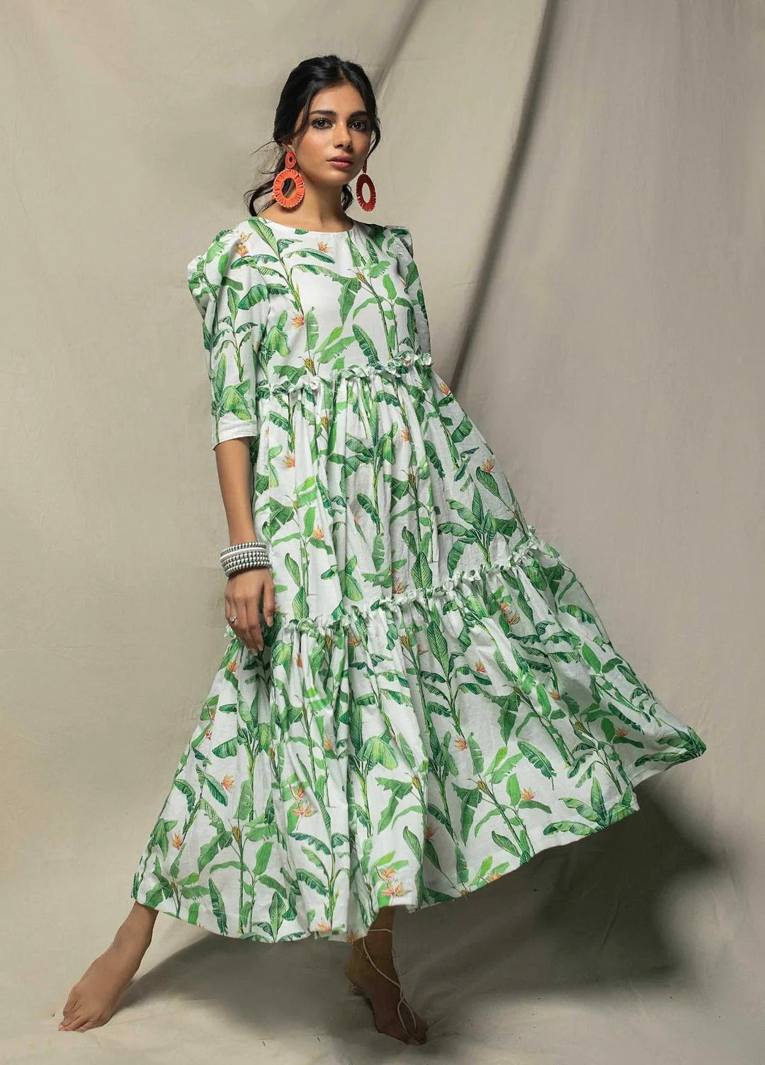 Minutiae Pret Printed Cotton Shirt Flare