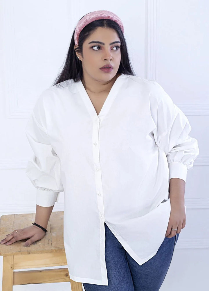 Minutiae Pret Printed Cotton Shirt Oversize Button-Down