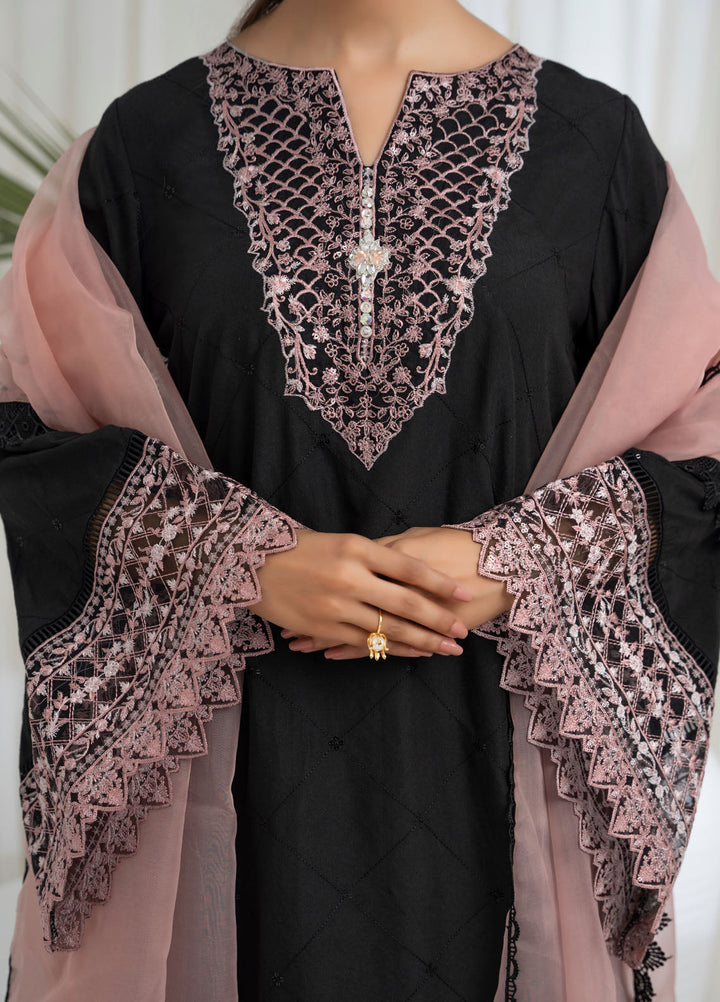 Miras Pret Embroidered Silk 3 Piece Suit Raya