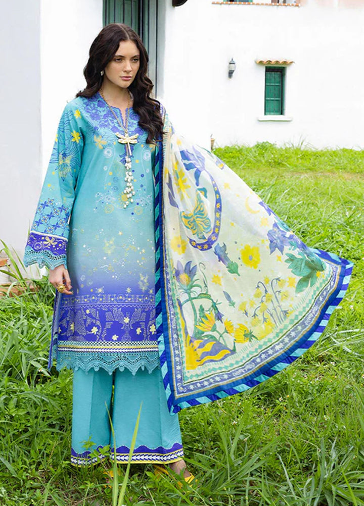 Mirasol by Mushq Embroidered Cambric Suits Unstitched 3 Piece MQ25MH D-05 B Mar Azul - Summer Collection