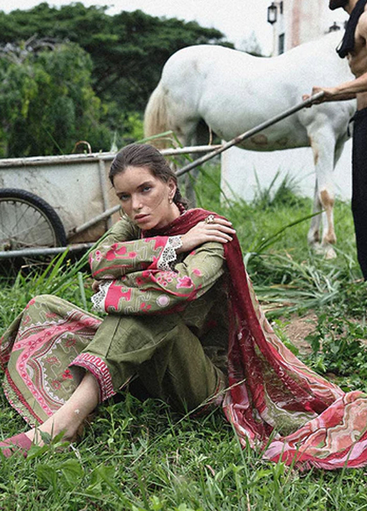 Mirasol by Mushq Embroidered Cambric Suits Unstitched 3 Piece MQ25MH D-08 A Cielo Sol - Summer Collection