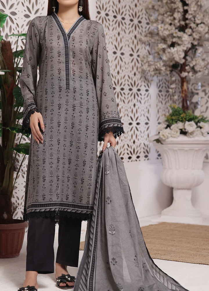 Misri By VS Textiles Printed Lawn Suits Unstitched 3 Piece VS23BS D-101 - Black Collection