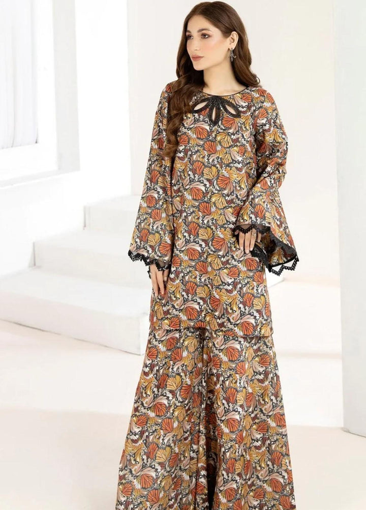 Mohagni Pret Embroidered Lawn 2 Piece Suit PLS-24