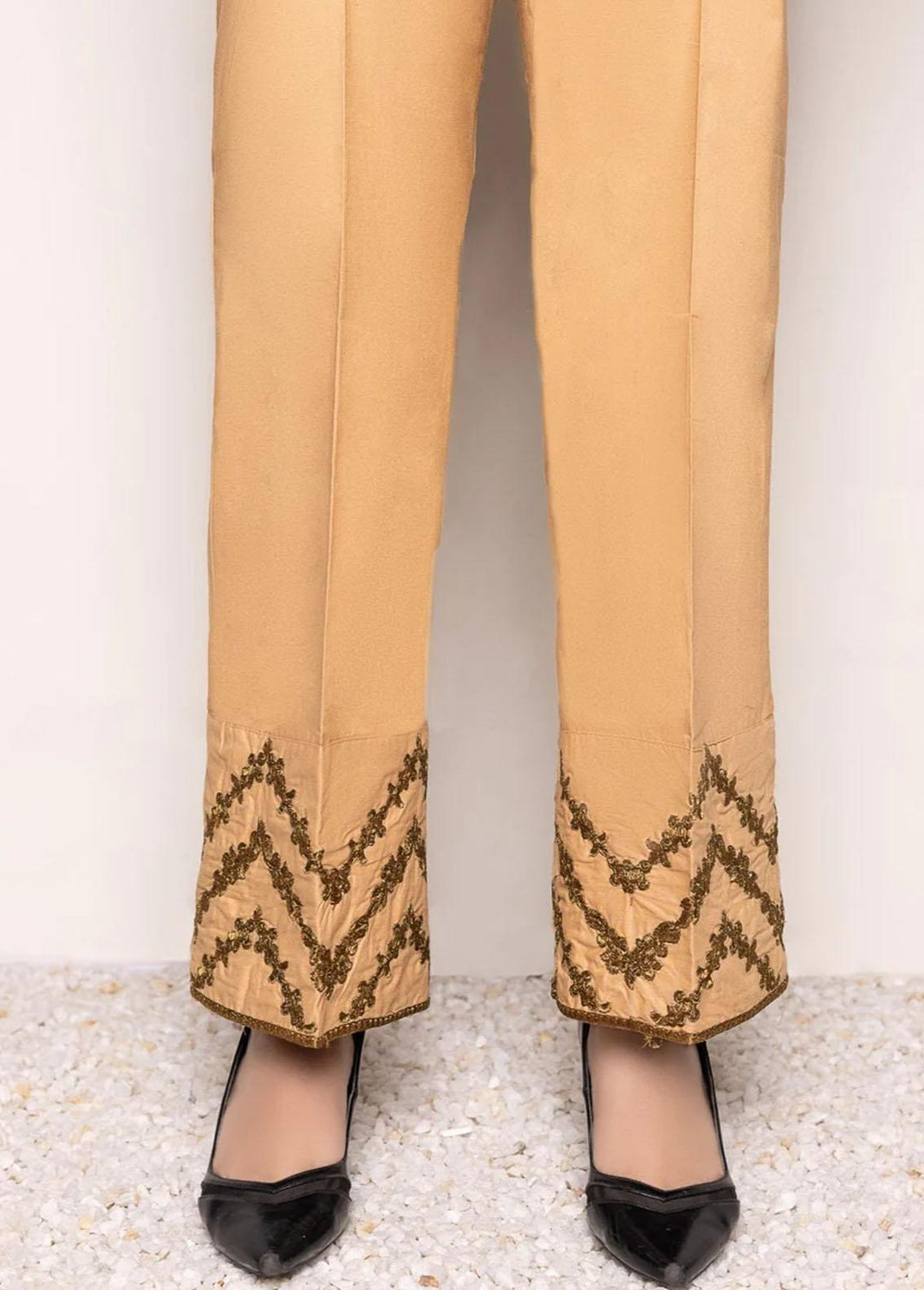 Mohagni Pret Plain Cotton Trouser MST-21-18 BEIGE