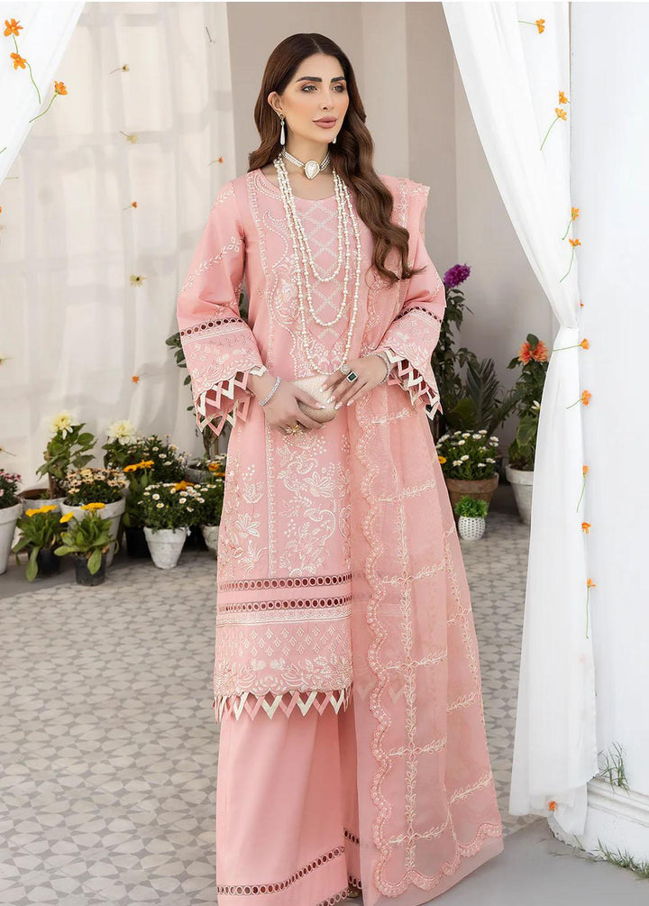 Mohagni Embroidered Lawn Suits Unstitched 3 Piece AM-07 - Summer Collection