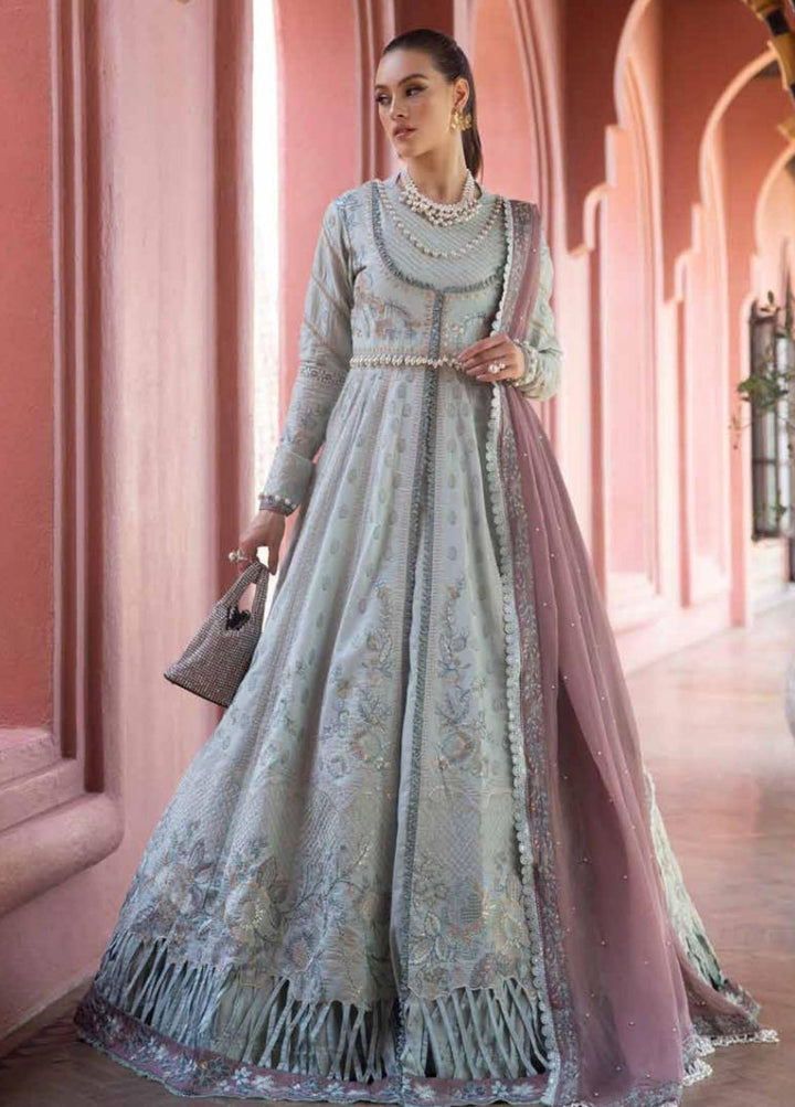 Moksha by AJR Embroidered Lawn Suits Unstitched 3 Piece AJR23M D-07 Nazmin - Luxury Collection