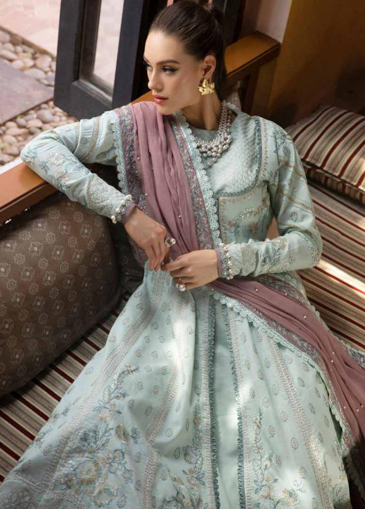Moksha by AJR Embroidered Lawn Suits Unstitched 3 Piece AJR23M D-07 Nazmin - Luxury Collection
