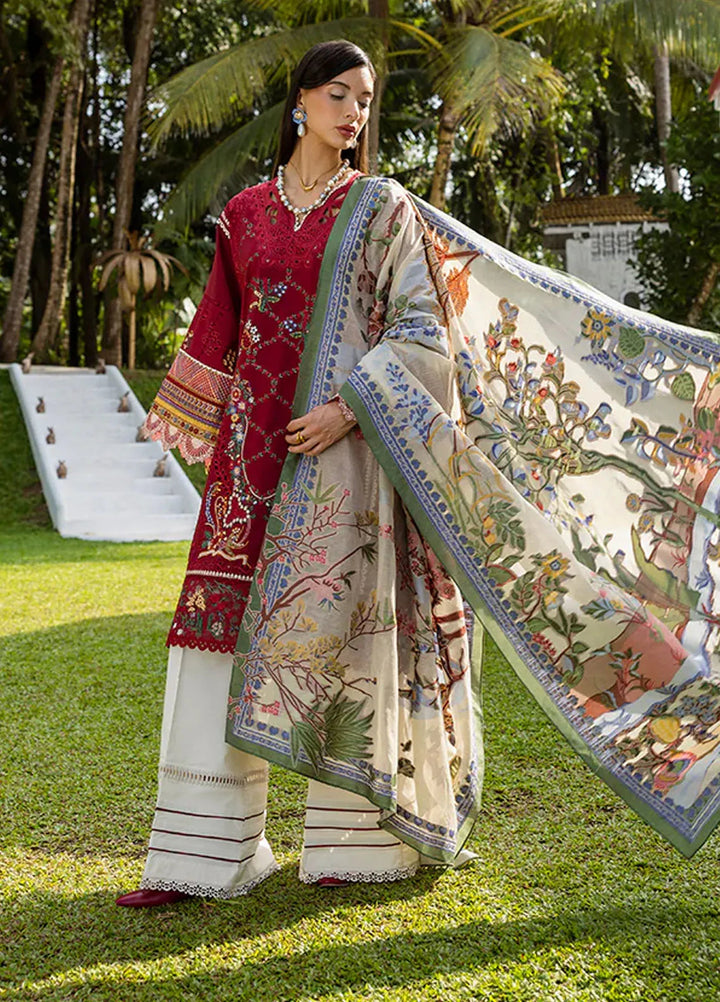 Mon Tresor by Esmel Embroidered Lawn Suits Unstitched 3 Piece EML25MT ESL-2504 Merci Pour Tout - Summer Collection
