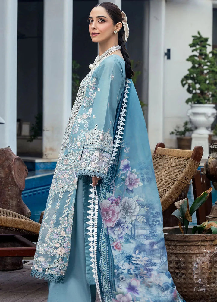 Motifz Embroidered Lawn Suit Unstitched 3 Piece MT25PL 5301 - Summer Collection