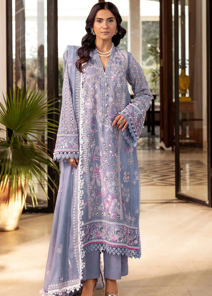 Motifz Embroidered Lawn Suit Unstitched 3 Piece MT25PL 5302 - Summer Collection