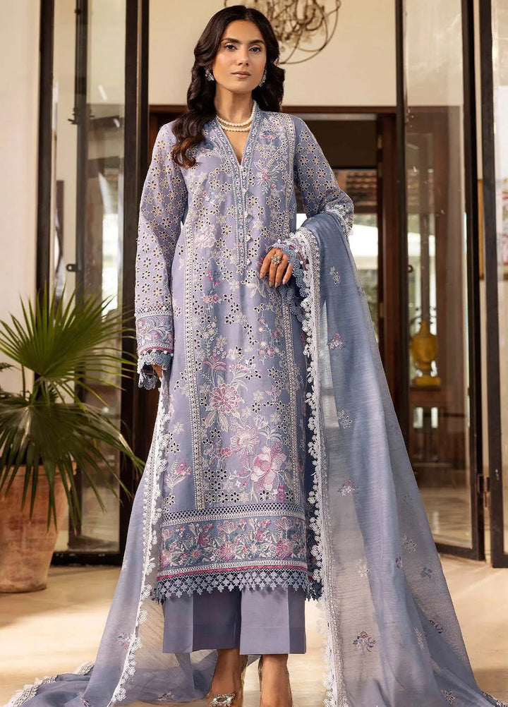 Motifz Embroidered Lawn Suit Unstitched 3 Piece MT25PL 5302 - Summer Collection