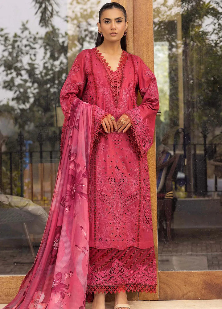 Motifz Embroidered Lawn Suit Unstitched 3 Piece MT25PL 5304 - Summer Collection