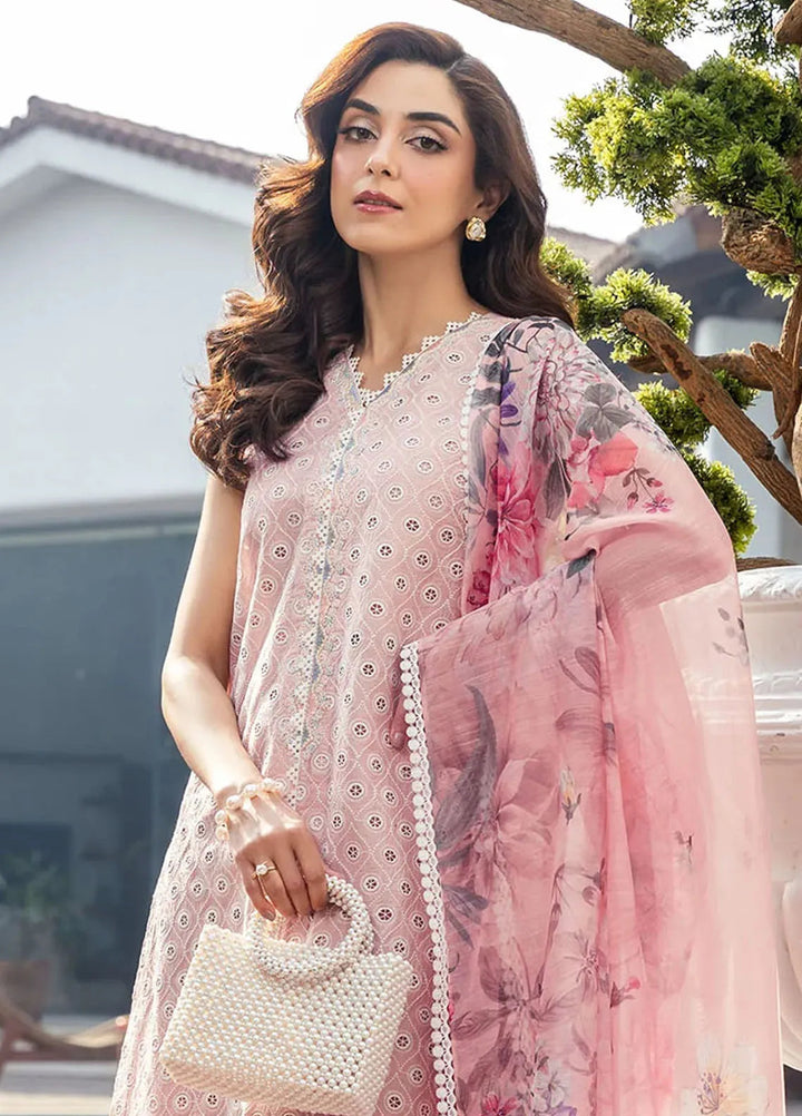 Motifz Embroidered Lawn Suit Unstitched 3 Piece MT25PL 5306 - Summer Collection