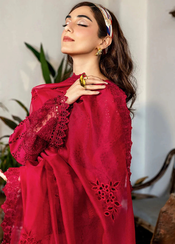 Motifz Embroidered Lawn Suit Unstitched 3 Piece MT25PL 5308 - Summer Collection