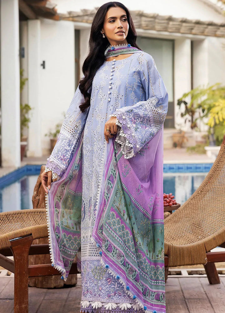 Motifz Embroidered Lawn Suit Unstitched 3 Piece MT25PL 5325 - Summer Collection