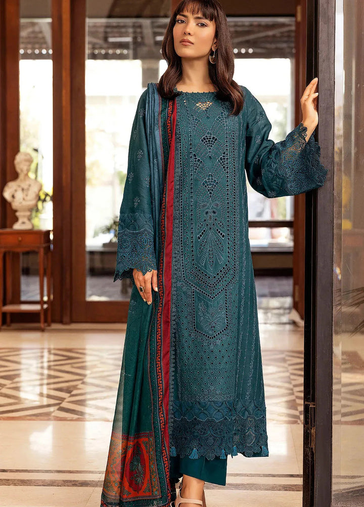 Motifz Embroidered Lawn Suit Unstitched 3 Piece MT25PL 5327 - Summer Collection