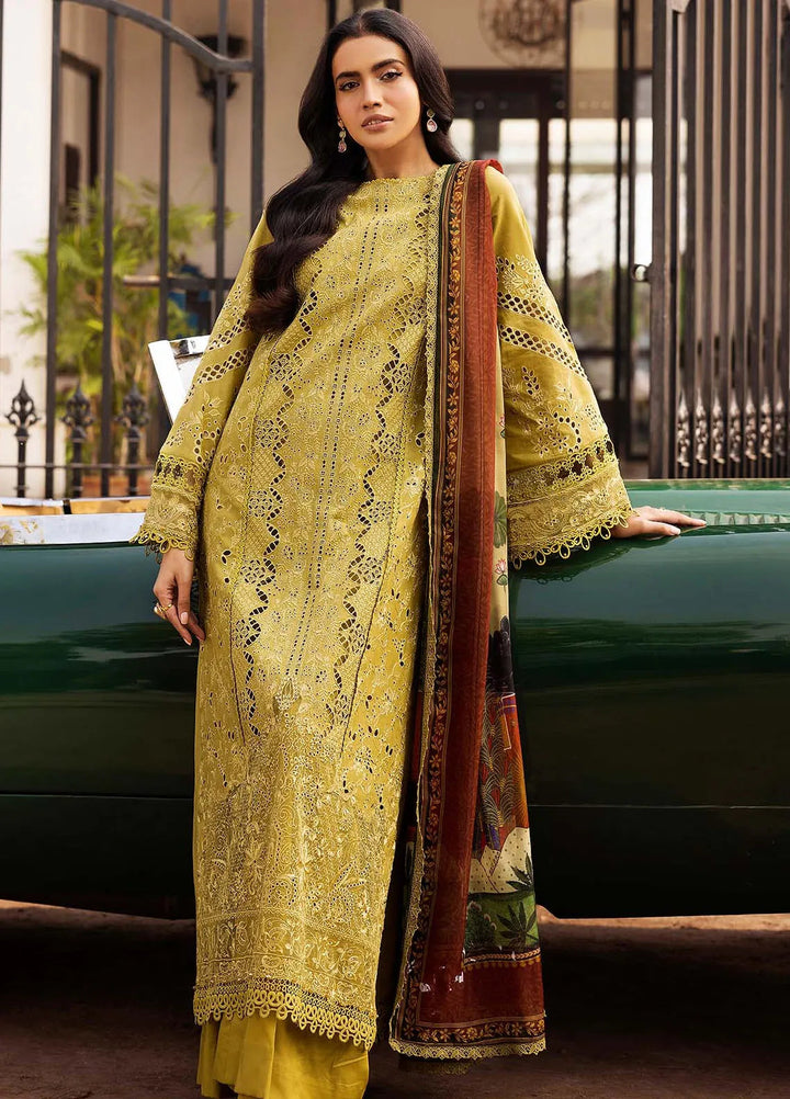 Motifz Embroidered Lawn Suit Unstitched 3 Piece MT25PL 5329 - Summer Collection