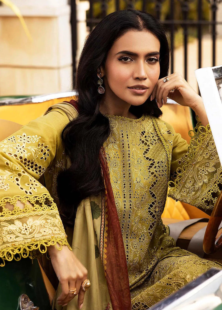 Motifz Embroidered Lawn Suit Unstitched 3 Piece MT25PL 5329 - Summer Collection