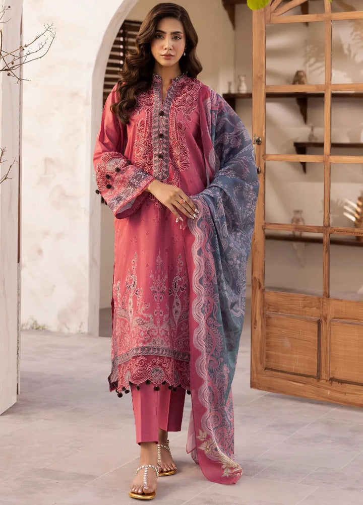 Motifz Embroidered Lawn Suits Unstitched 3 Piece MT25DPL D-5471 Irea - Summer Collection
