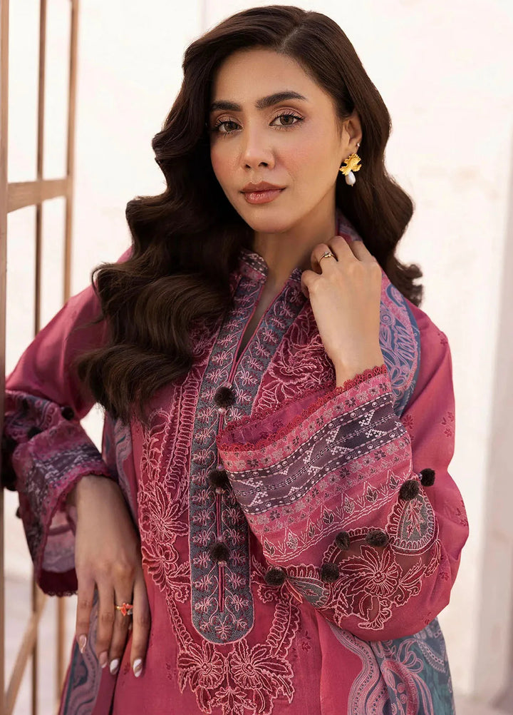 Motifz Embroidered Lawn Suits Unstitched 3 Piece MT25DPL D-5471 Irea - Summer Collection