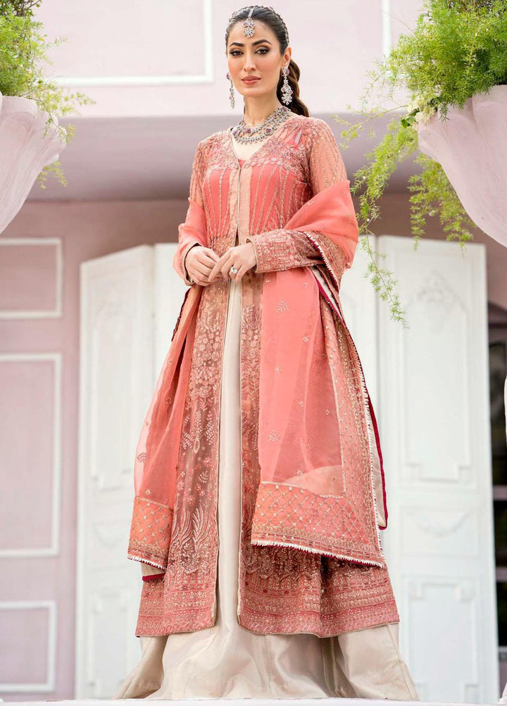 Motifz Embroidered Net Suits Unstitched 3 Piece MT23PB MWU04114 Avley - Luxury Collection