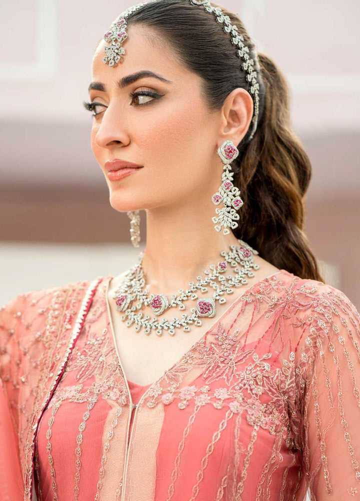 Motifz Embroidered Net Suits Unstitched 3 Piece MT23PB MWU04114 Avley - Luxury Collection