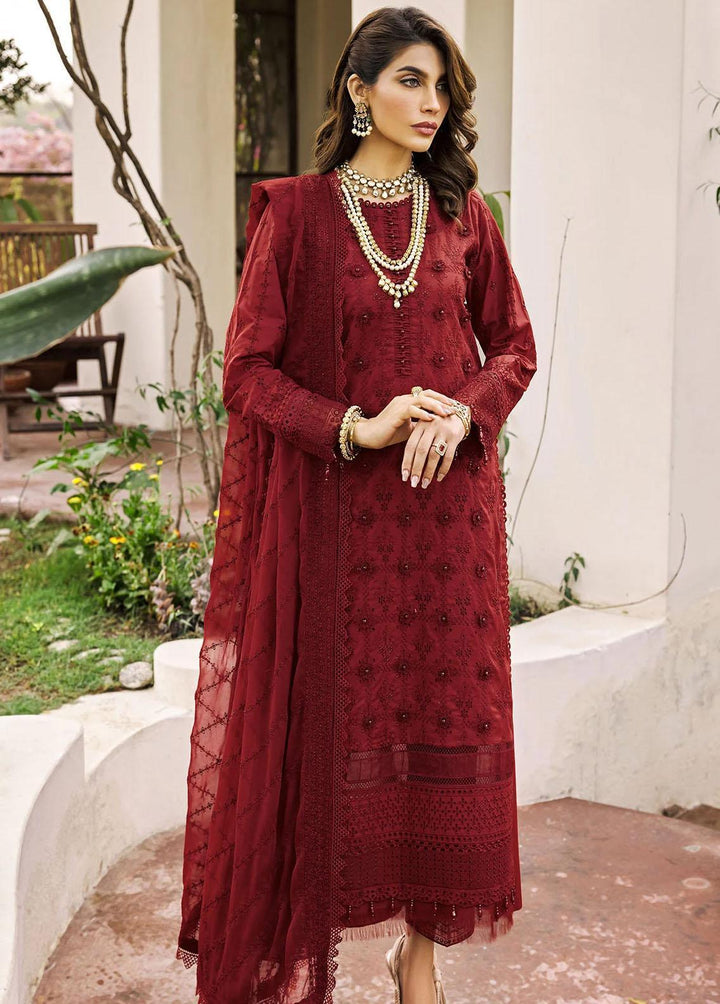 Motifz Embroidered Lawn Suits Unstitched 3 Piece MT23-P2 3985 RAHMA - Premium Collection