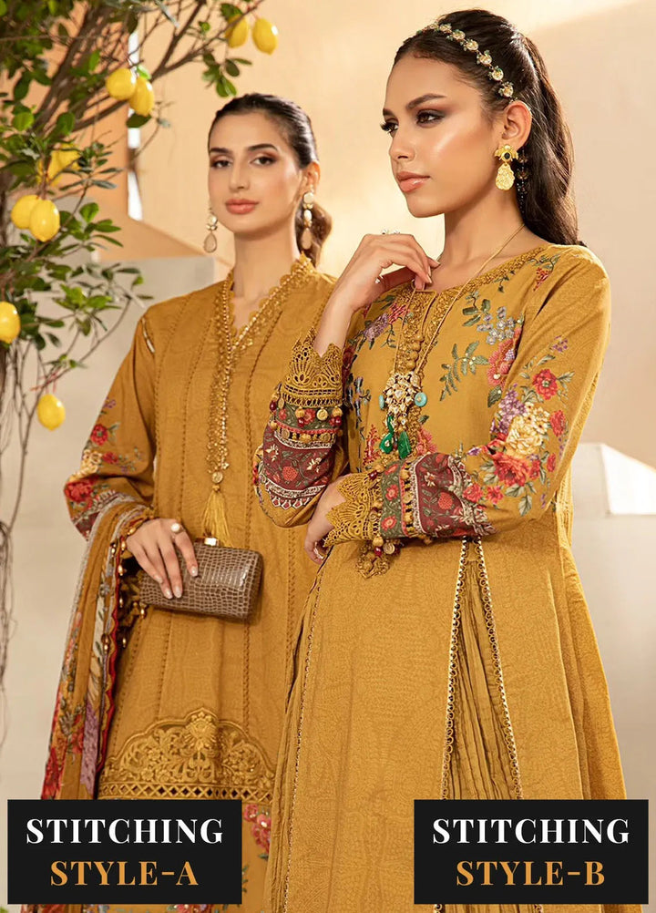 M.Prints By Maria B Embroidered Lawn Suit Unstitched 3 Piece MB24E2 2A - Summer Collection