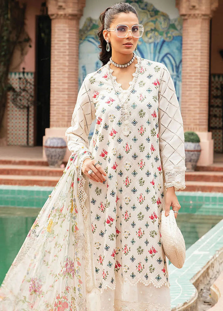 M.Prints By Maria B Embroidered Lawn Suit Unstitched 3 Piece MB24E2 3A - Summer Collection