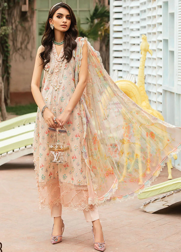 M.Prints By Maria B Embroidered Lawn Suit Unstitched 3 Piece MB24E2 3B - Summer Collection
