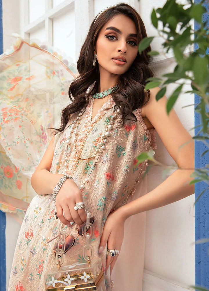 M.Prints By Maria B Embroidered Lawn Suit Unstitched 3 Piece MB24E2 3B - Summer Collection