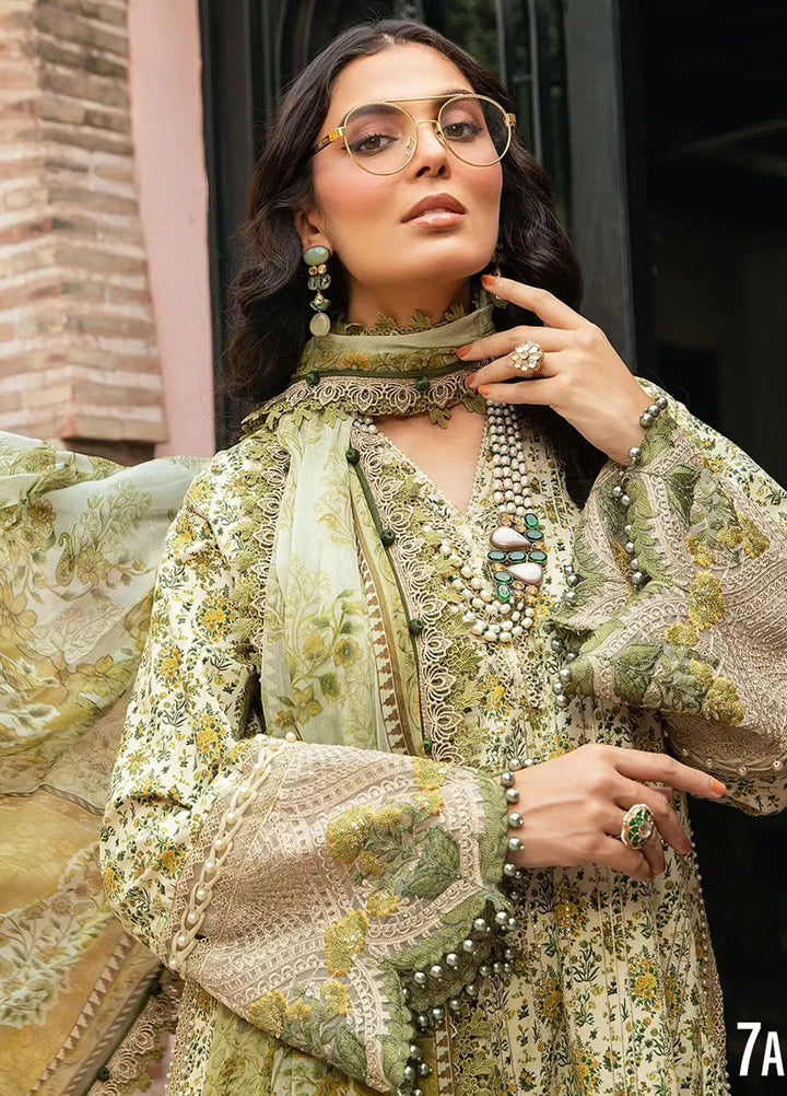 M.Prints By Maria B Embroidered Lawn Suit Unstitched 3 Piece MB24E2 7A - Summer Collection