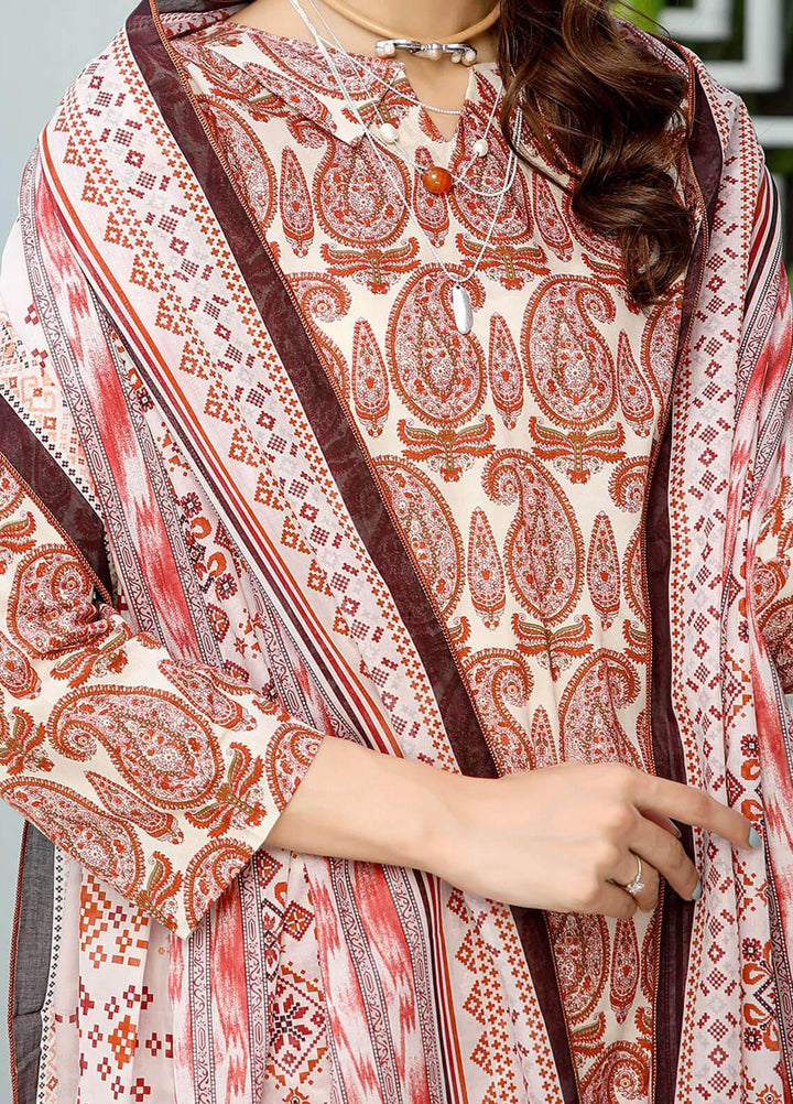 Mulberry By Safwa Printed Lawn Suits Unstitched 3 Piece SW23M-V2 SMC-18 - Summer Collection