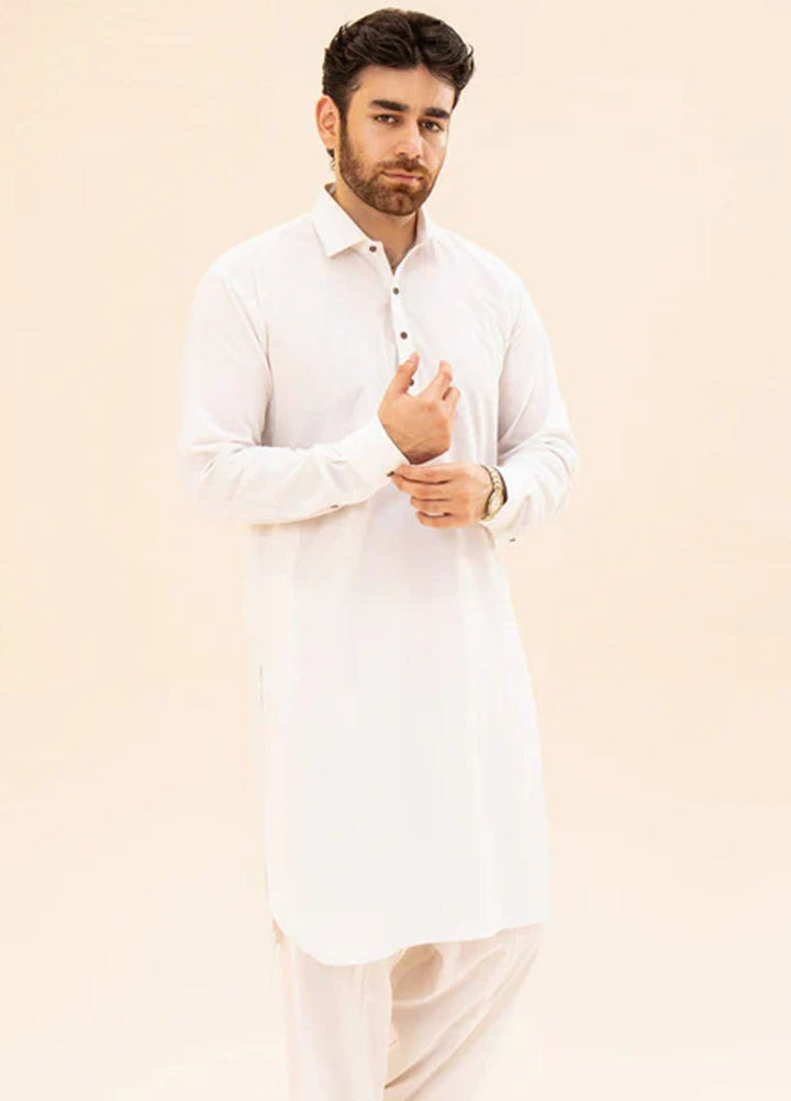 Muraqsh Plain Blended Kameez Shalwar MUR-OWFCK