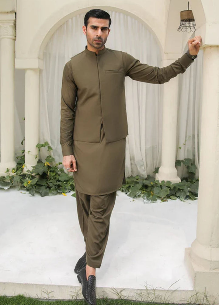 Muraqsh plain Blended Suits Unstitched 2 Piece MUR-OGUS-UNS - Mens Collection