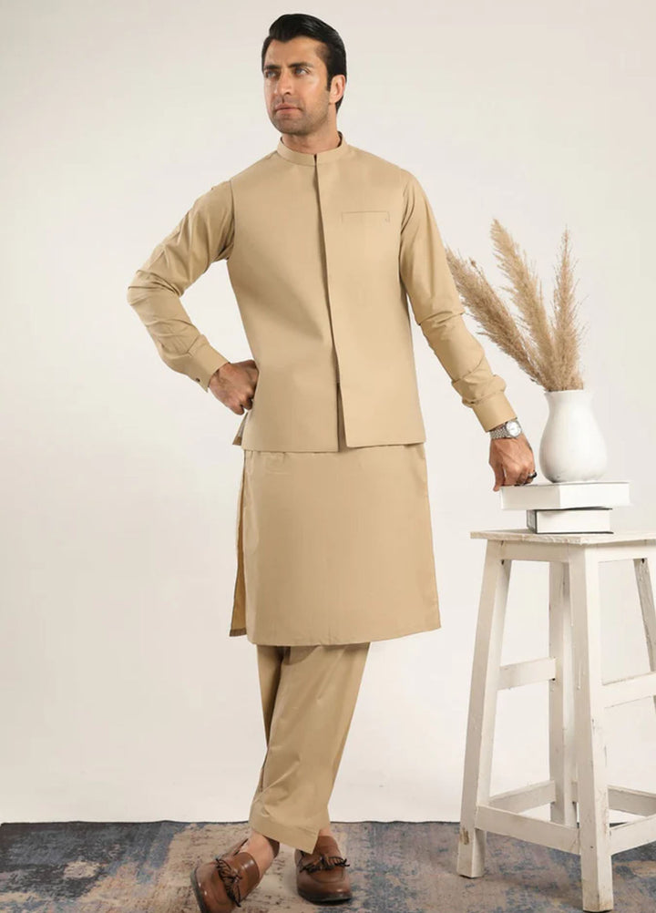 Muraqsh Plain Cotton 3 Piece Suit MUR-ISCKS