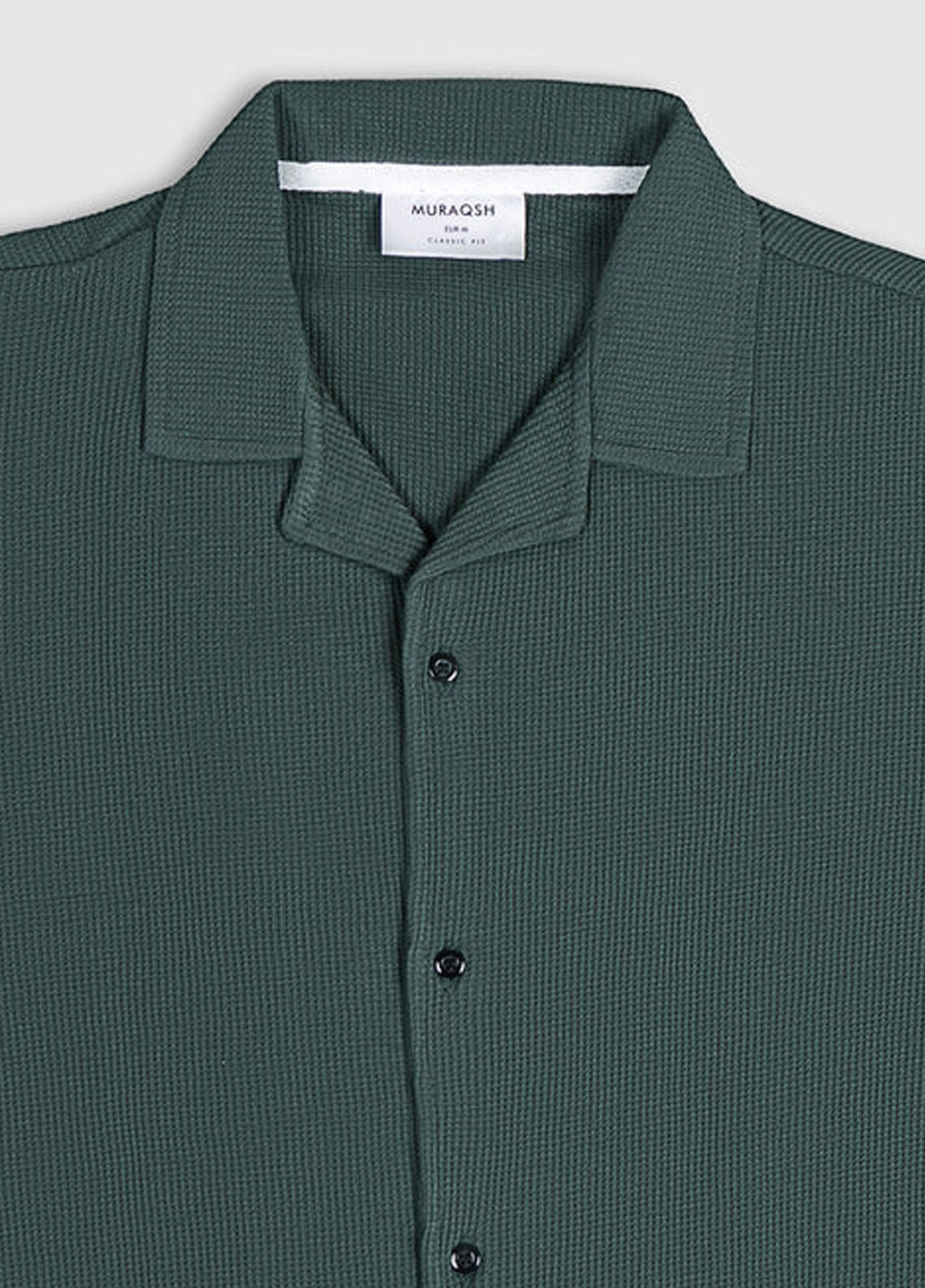 Muraqsh Textured  Button Down Knit Shirt ABD-DGWTRBD-FS