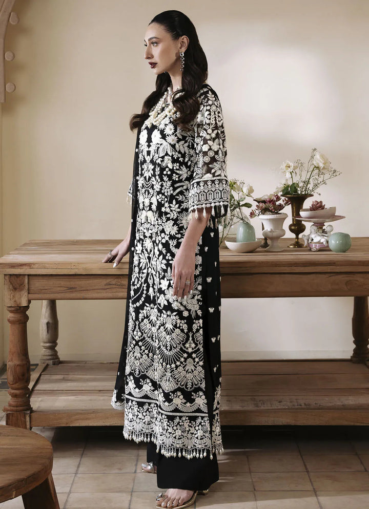 Muse By Serene Embroidered Chiffon Suit Unstitched 4 Piece SP24M Nora S-1082 - Luxuary Collection