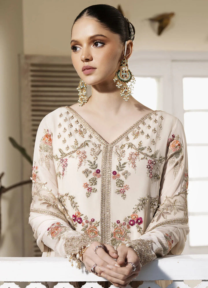 Muse By Serene Embroidered Chiffon Suit Unstitched 4 Piece SP24M Perle S-1081 - Luxuary Collection