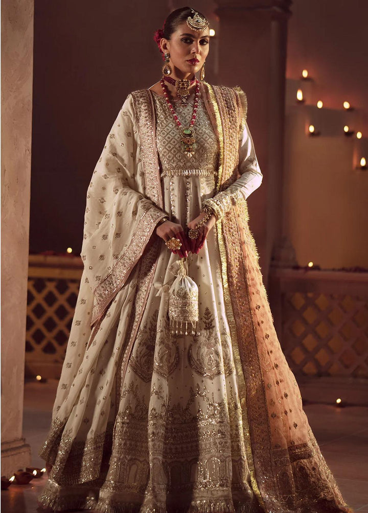 Mushk By Ajr Couture Embroidered Raw Silk Suits Unstitched 3 Piece AJR24M ASE-01 Tamanah - Luxury Collection