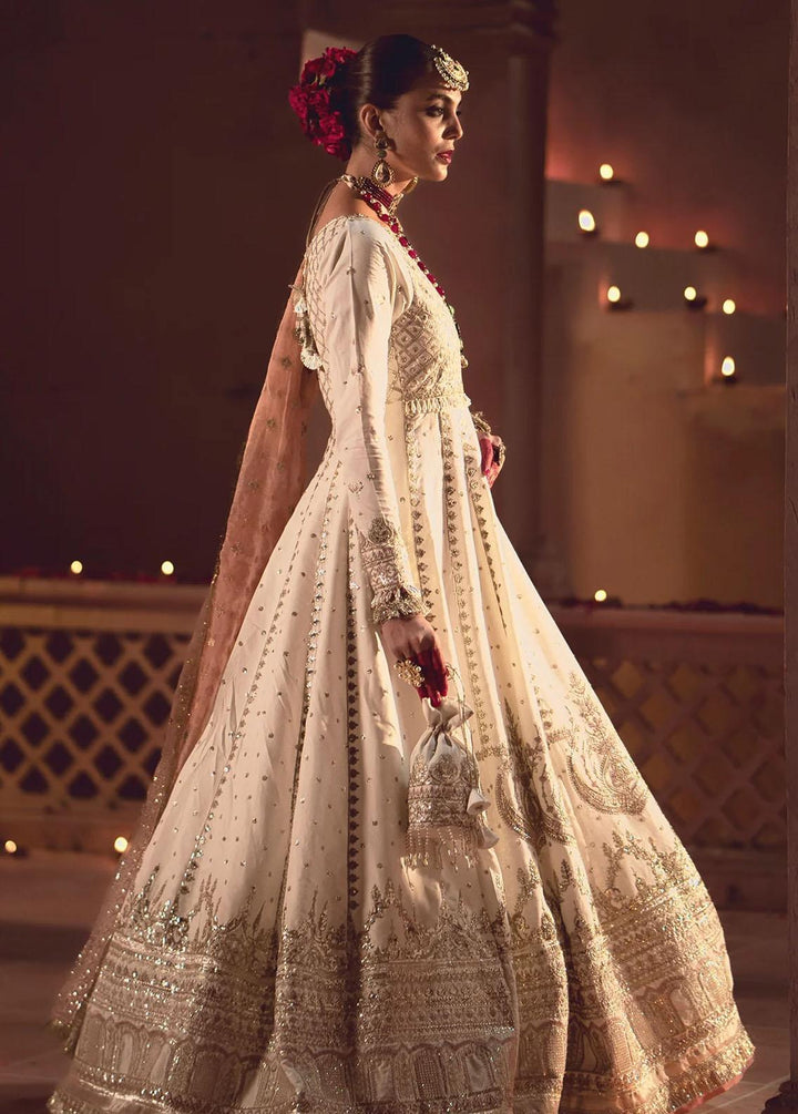 Mushk By Ajr Couture Embroidered Raw Silk Suits Unstitched 3 Piece AJR24M ASE-01 Tamanah - Luxury Collection