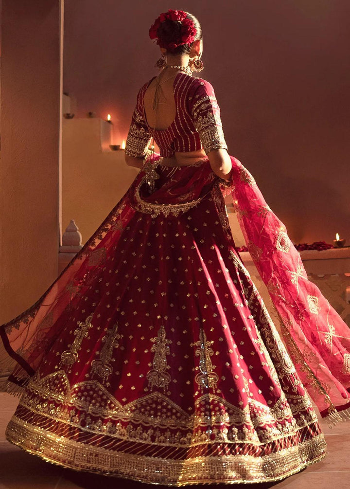 Mushk By Ajr Couture Embroidered Raw Silk Suits Unstitched 3 Piece AJR24M ASE-02 Devdas - Luxury Collection